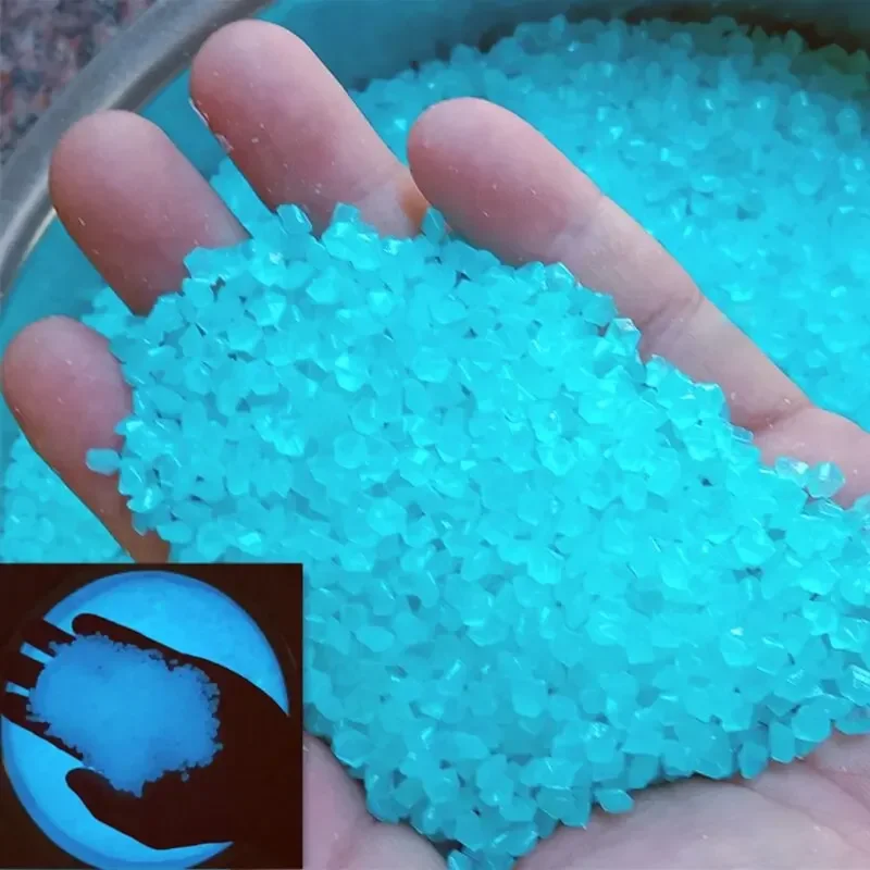 Aquarium Decoration Rock - 1000pcs 어두운 자갈 돌에 3-5mm 빛나는