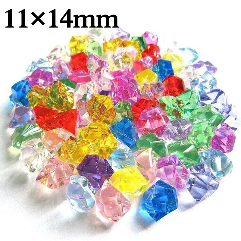 Aquarium Decoration Rock - 200pcs 아크릴 보석 돌 다채로운 짓