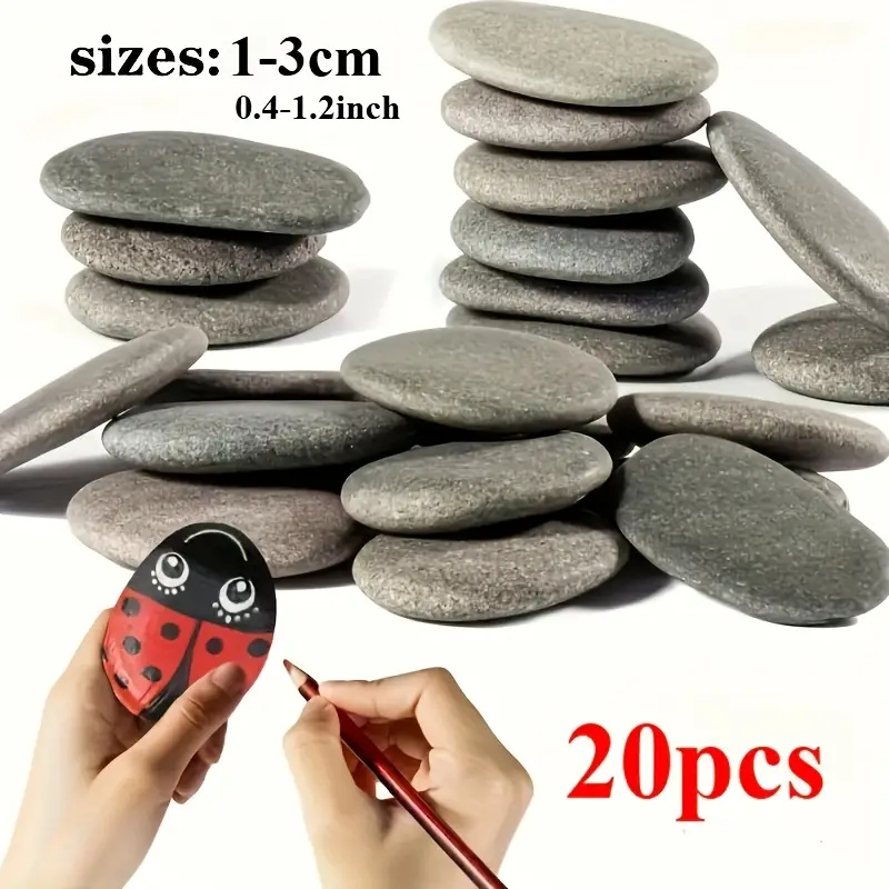 20Pcs 자연 강 바위 회색-검은 색 톤의 부드러운  - Aquarium Decoration Rock 리뷰 및 가격