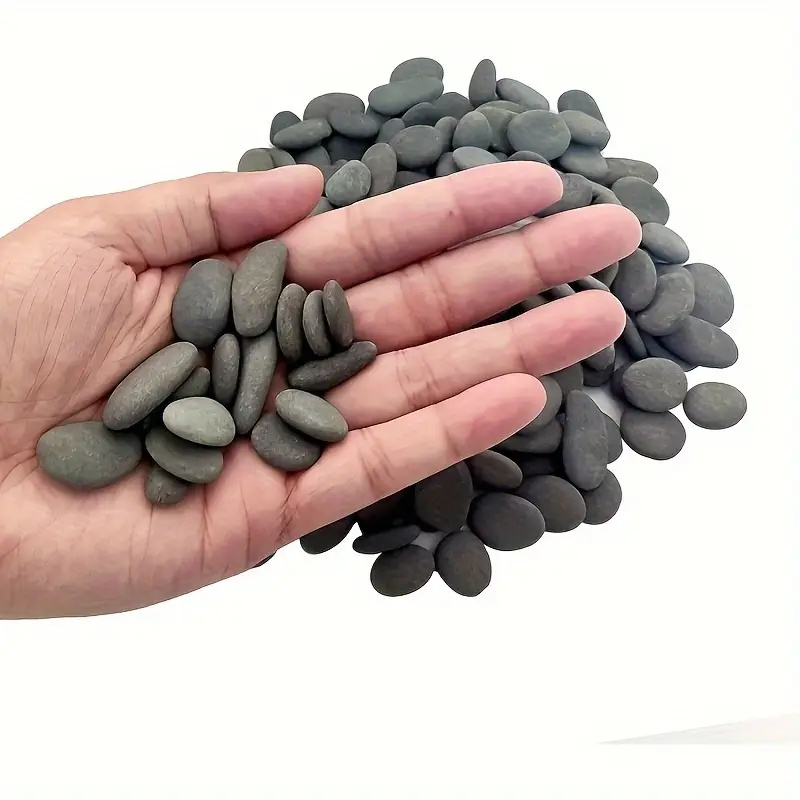 20Pcs 자연 강 바위 회색-검은 색 톤의 부드러운  - Aquarium Decoration Rock 리뷰 및 가격