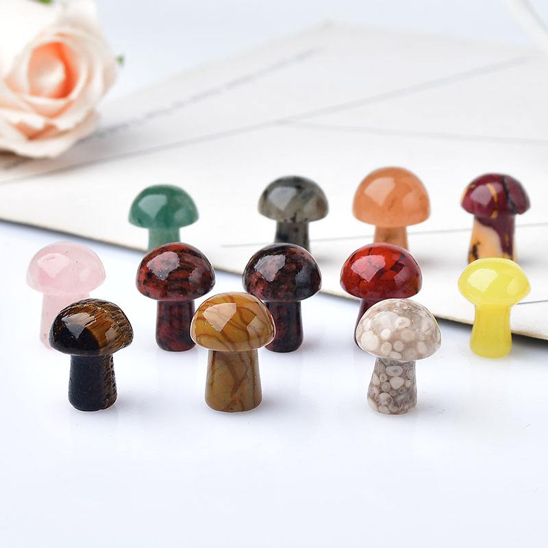 10Pcs 천연 크리스탈 미니 버섯 보석 석영 버섯 미 - Aquarium Decoration Rock 리뷰 및 가격
