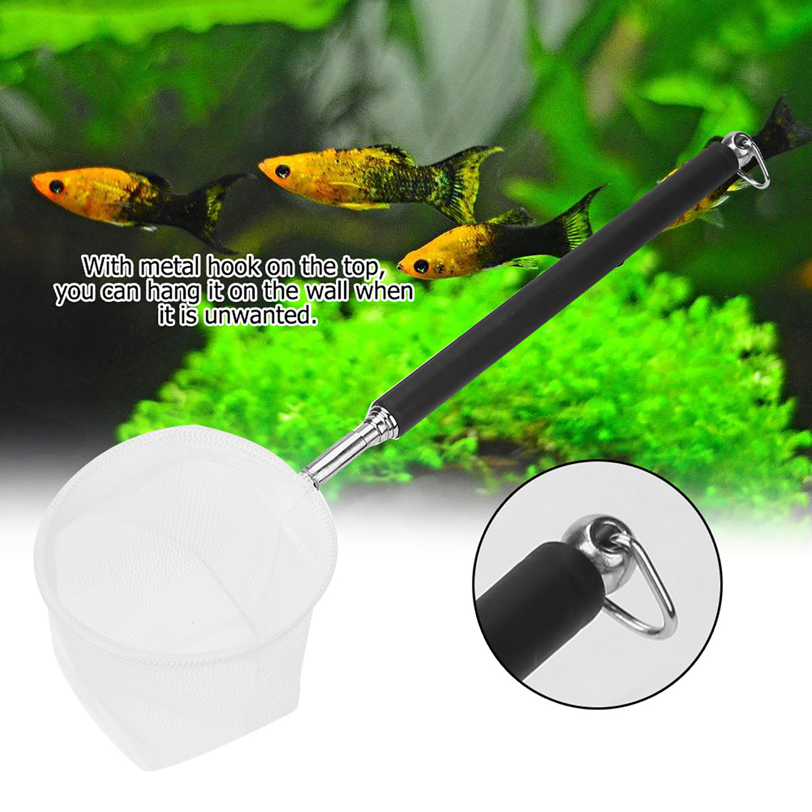 조절 가능한 수족관 낚시망 20-57.5cm 확장형 손 - Aquarium Fish Net 리뷰 및 가격