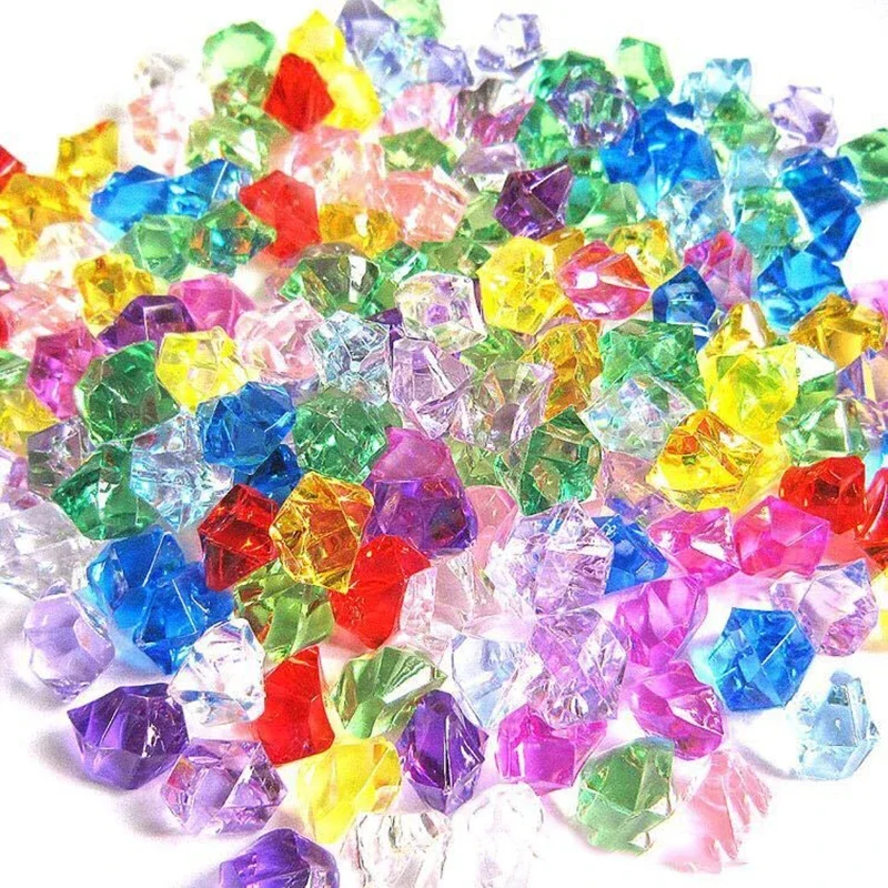 200pcs 아크릴 보석 돌 다채로운 짓 눌린 얼음 바 - Aquarium Decoration Rock 리뷰 및 가격